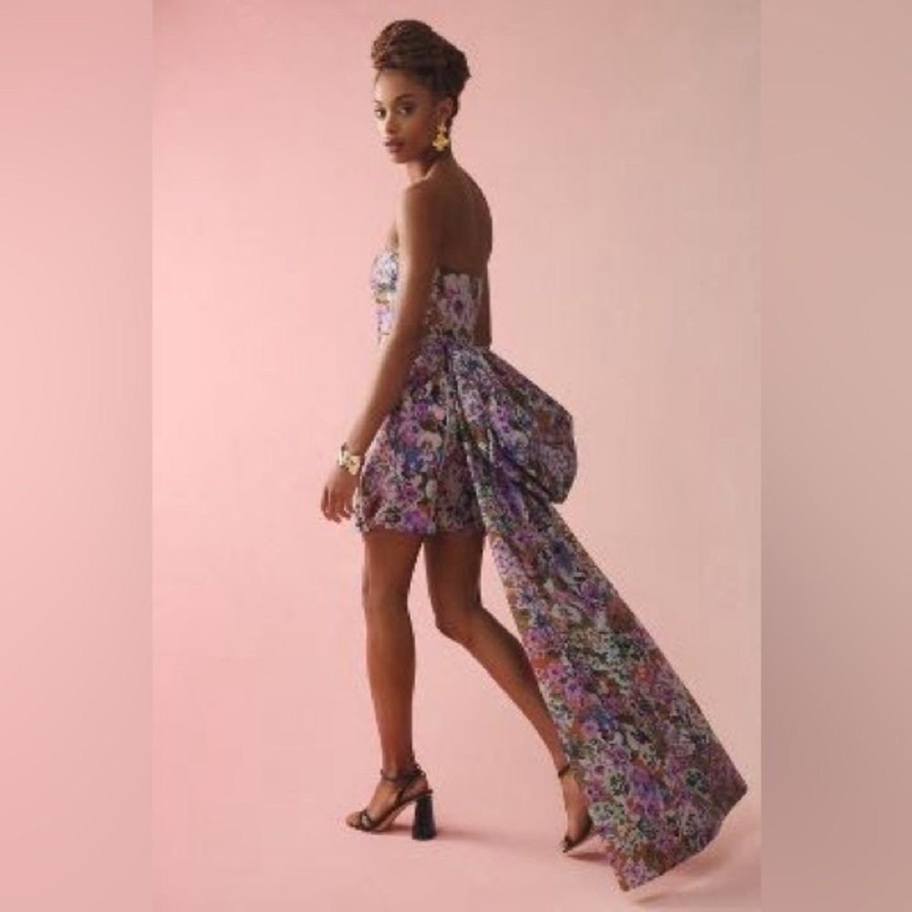 NWT - Anthropologie Strapless Train Mini Dress - $250